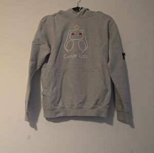 Custom grey gear up hoodie